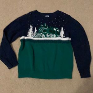 Janie and Jack Winter Holiday Train Sweater 4